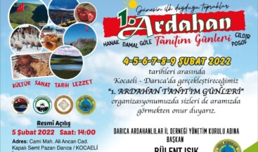 Darıca’da İlk Defa Ardahan Tanıtım Günleri Yapılacak