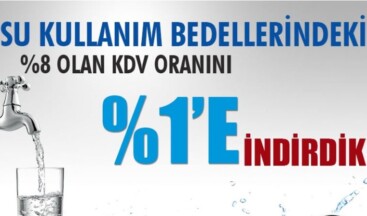 Kars Belediyesi Su Kullanım Bedeli %8 KDV’yi %1’e İndirdi