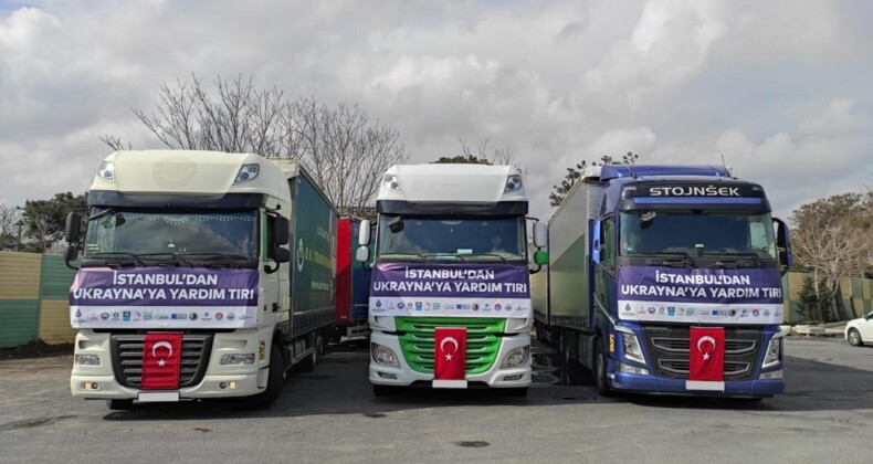 İstanbul Büyükşehir Belediyesi, Ukrayna’ya yardım gönderdi