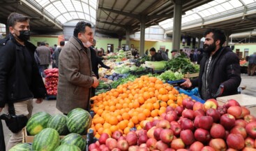 Başkan Demir, Meyve Sebze Pazarını Ziyaret Etti