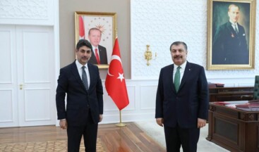 Orhan Atalay, Sağlık Bakanı Fahrettin Koca’yı Ziyaret Etti