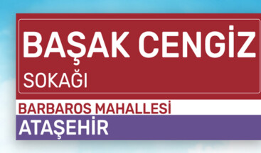 Başak Cengiz’in adı, Ataşehir’deki sokağa verildi