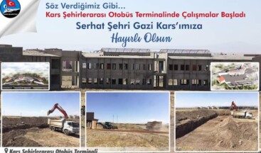 Kars Otobüs Terminalinde Çalışmalar Başladı