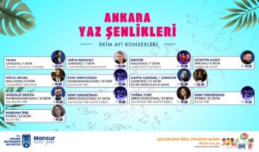 Ankara Yaz Şenlikleri ve Konserleri Devam Ediyor
