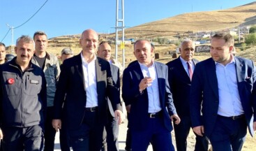 İçişleri Bakanı Süleyman Soylu Göle’de İncelemelerde Bulundu