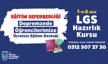 Ankara Büyükşehir Belediyesi, Depremzede Öğrenciler İçin Eğitim Seferberliği