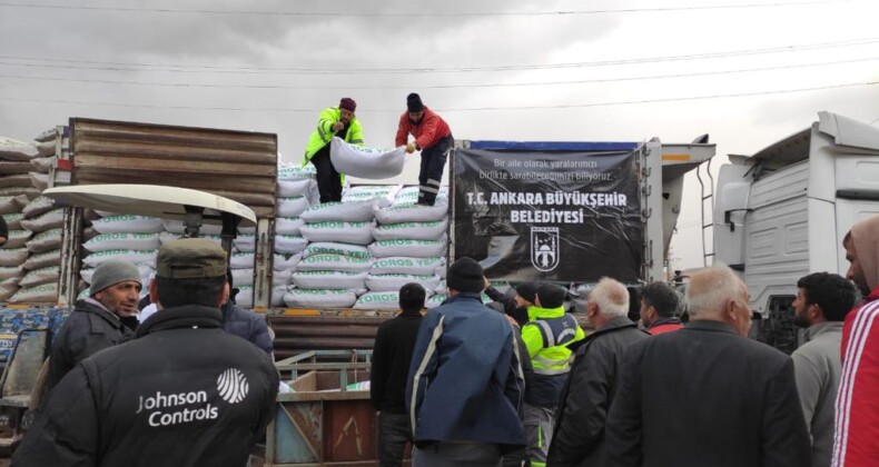 Ankara Büyükşehir Belediyesi Depremzedelere Desteği Devam Ediyor