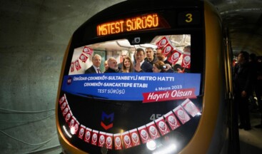 Çekmeköy-Sancaktepe-Sultanbeyli Metrosu Test Sürüşü Yapıldı