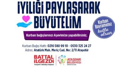 Ataşehir Belediyesi Aşevi Kurban Bağışlarınızı Bekliyor