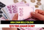 Yeni asgari ücret belli oldu