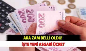 Yeni asgari ücret belli oldu