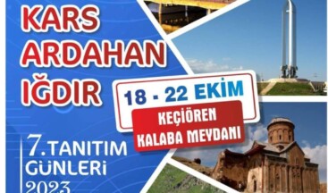Ankara’da 7.Kars Ardahan Iğdır Tanıtım Günleri Etkinliği