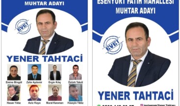 Yener Tahtacı, Fatih Mahallesi Muhtar Adayı Oldu