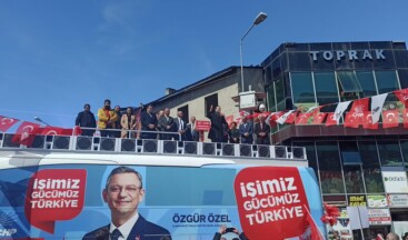 CHP Göle Belediye Başkan Adayı Gökhan Budak Miting Yaptı