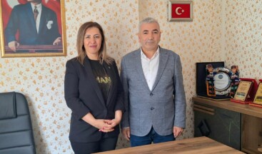 Erkan Sarıkaya, AKI-DER Başkanı Canan Avşar Uzun Ziyareti