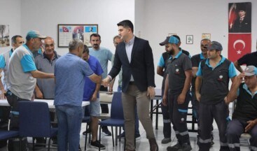 Başkan Adıgüzel’den Bayram’da Çalışanlar Ziyaret