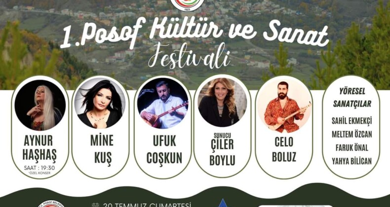 1. Posof Kültür ve Sanat Festivaline Davet