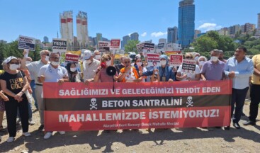 Ataşehir’de Beton Santrali Protestosu