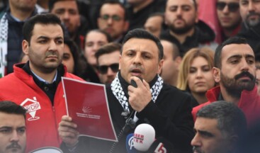 CHP İstanbul’da Filistin’e Destek Mitingi