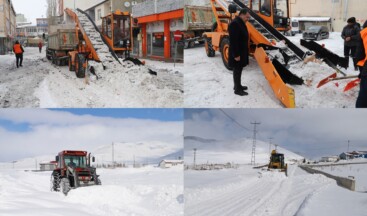 Ardahan Belediyesi Karla Mücadelesi Bitmiyor