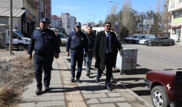 Kars Belediyesi’nden Kaldırım İşgallerine Karşı Denetim