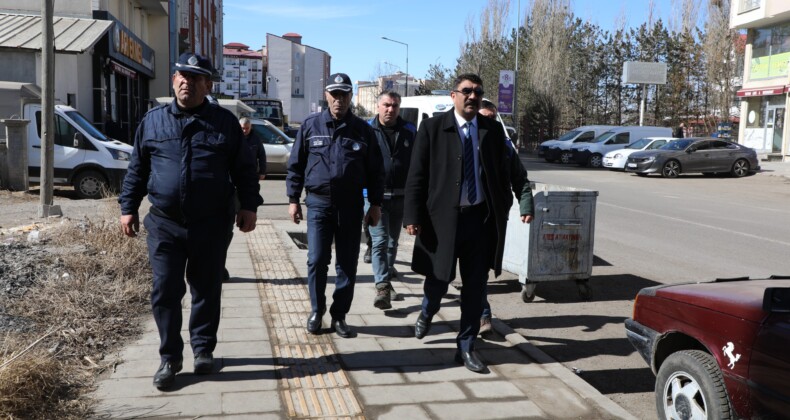 Kars Belediyesi’nden Kaldırım İşgallerine Karşı Denetim
