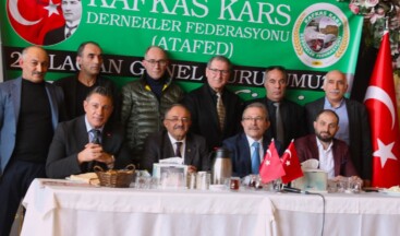 Oruç Oymak, Yeniden Kafkas Kars Dernekler Federasyonu Başkanı Seçildi