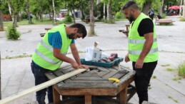 Ardahan’da Park ve Bahçelerde Bakım Çalışmaları