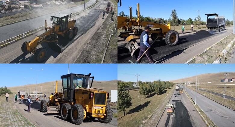 Ardahan Sanayi Yolunda Sıcak Asfalt Çalışması