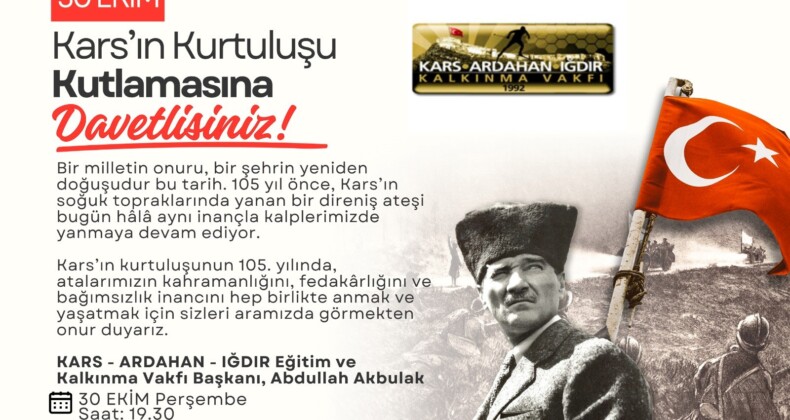 Cumhuriyet’in Doğusunda Yükselen Işık: Kars’ın Kurtuluşunun 105. Yılı