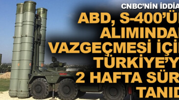 ABD’den Türkiye’ye S-400 mühleti