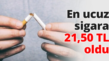 ÖTV zammı sonrası en ucuz sigaranın fiyatı 21,50’ye yükseldi