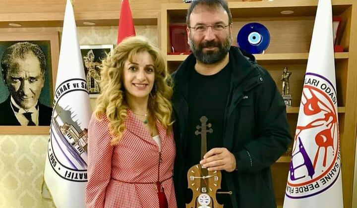 Tolga Sağ, Sanatçılar Odası Başkanı Terlan Kaya’yı Ziyaret Etti