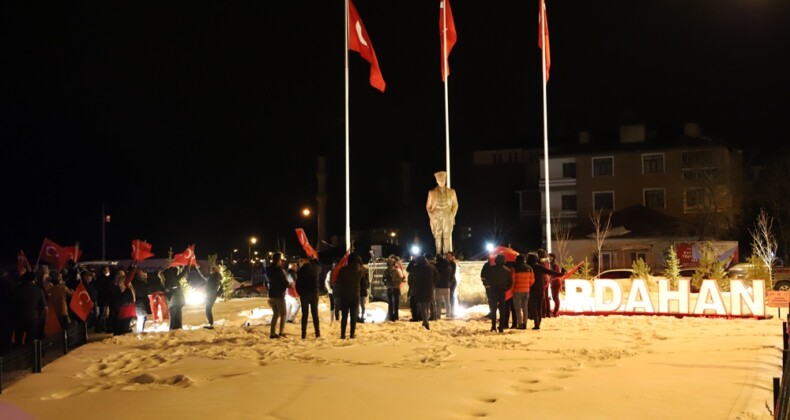Ardahan’da Ata’ya Saygı Nöbeti Etkinliği
