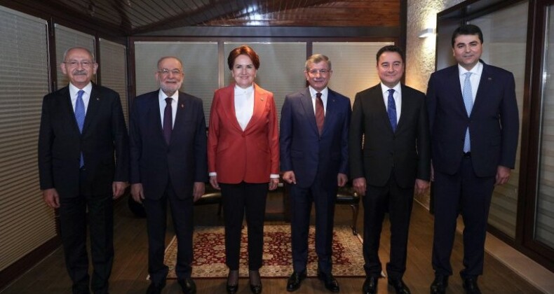 6 muhalefet parti lideri bir araya geldi