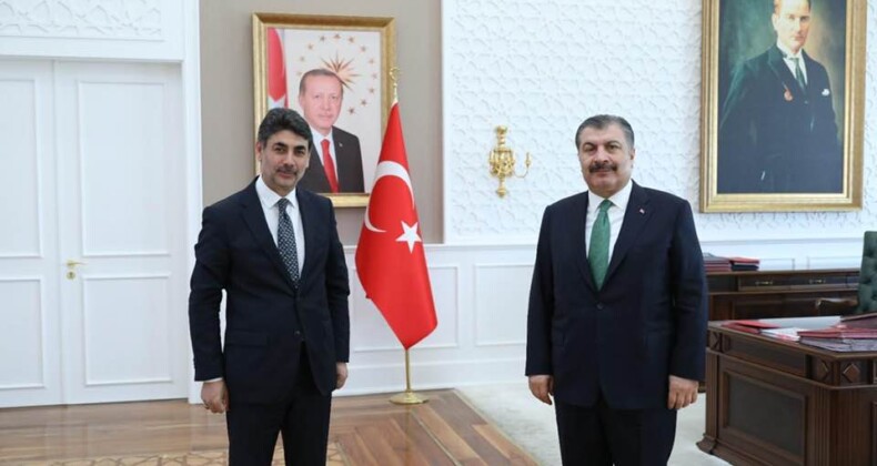 Orhan Atalay, Sağlık Bakanı Fahrettin Koca’yı Ziyaret Etti