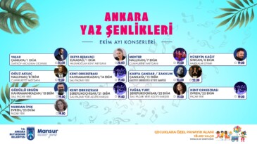 Ankara Yaz Şenlikleri ve Konserleri Devam Ediyor
