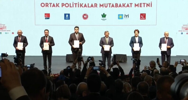 Altılı Masa Ortak Mutabakat Metni Açıklandı