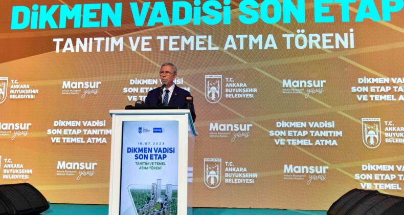 Ankara Dikmen Vadisi Son Etap Projesi Temeli Atıldı