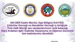 İzmir’de Kars Ardahan Iğdır Kadınlar Eğlence Gecesi