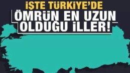 Yaşam Süresinin En Uzun Olduğu İller