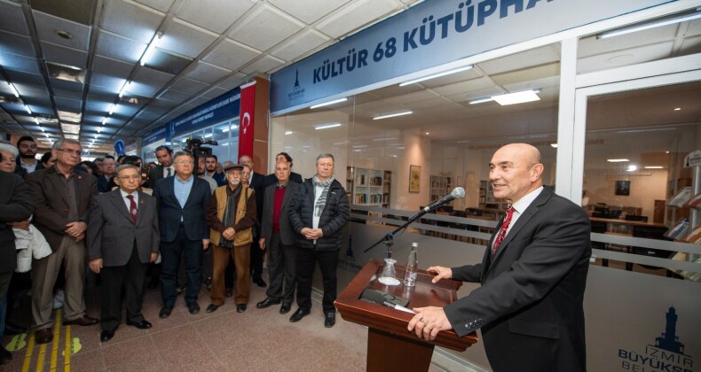 İzmir’de Kültür 68 Kütüphanesi Açıldı