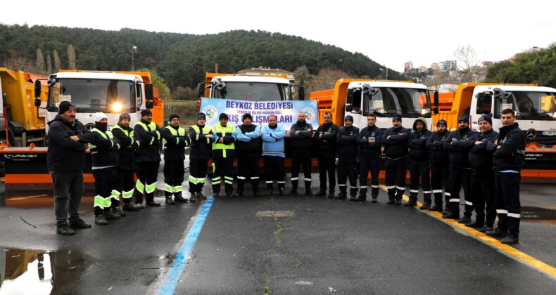 Beykoz’da Ekipler Karla Mücadeleye Hazır