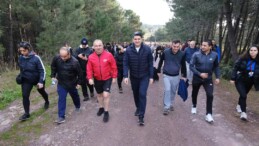 Onursal Adıgüzel, Kayışdağı’nda Yürüyüşe Katıldı