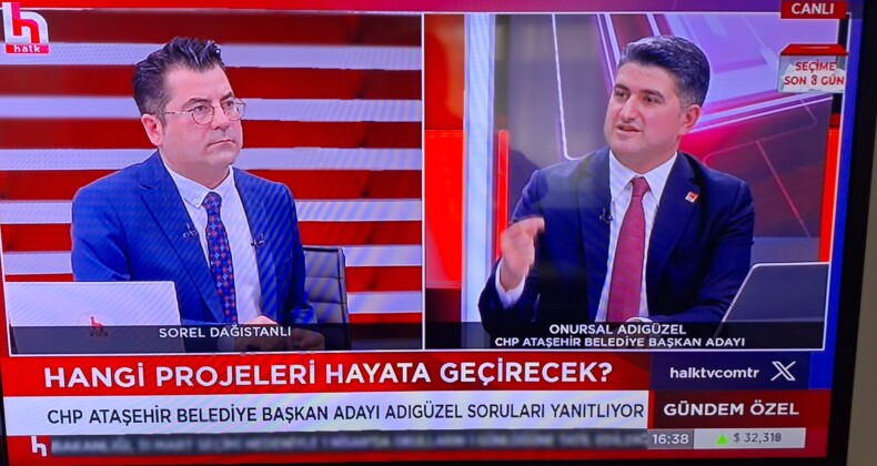 Onursal Adıgüzel, Halk Tv’de Ataşehir İçin Projelerini Anlattı