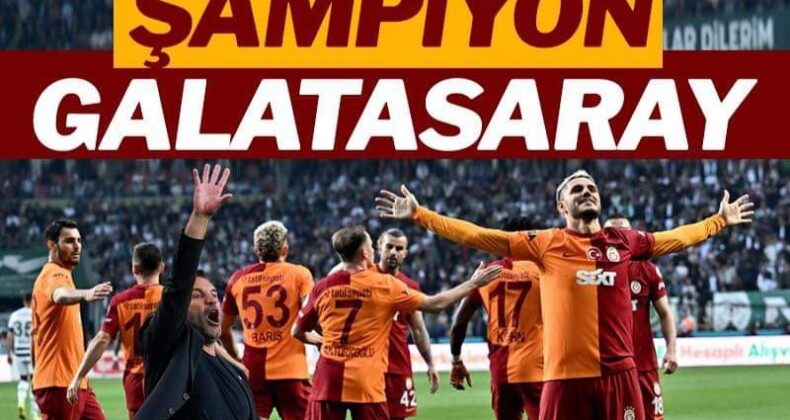 Süper Lig’de Şampiyon Galatasaray
