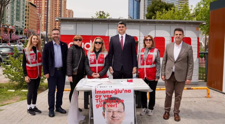 Ataşehir’de İmamoğlu’na Özgürlük İmza Kampanyası
