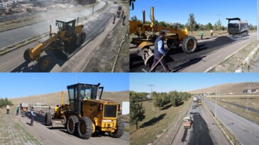 Ardahan Sanayi Yolunda Sıcak Asfalt Çalışması