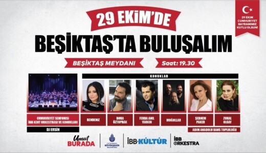 İBB, 29 Ekim Cumhuriyet Bayramı Programı