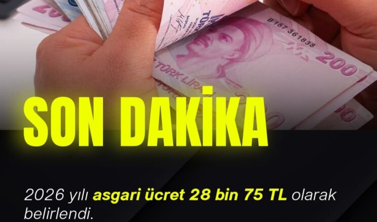 Asgari Ücreti 28 bin 75 TL Oldu
